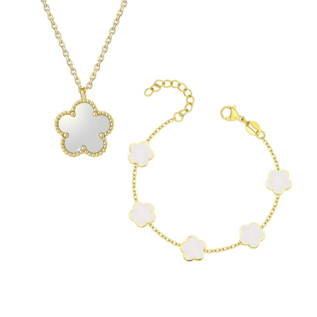 White Flowers Set